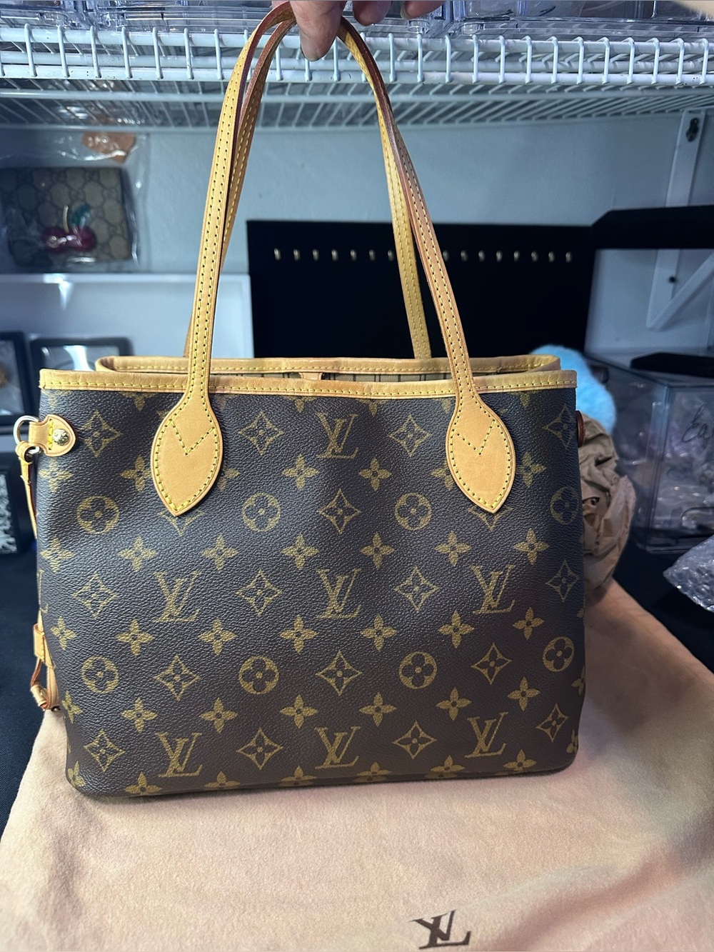 Louis Vuitton Neverfull Monogram Tote PM Brown Canvas - Picture 8 of 16
